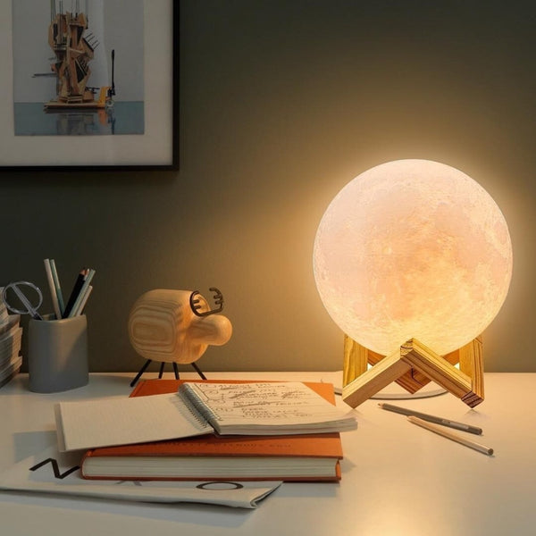 Rechargeable LED Moon Lamp White Light