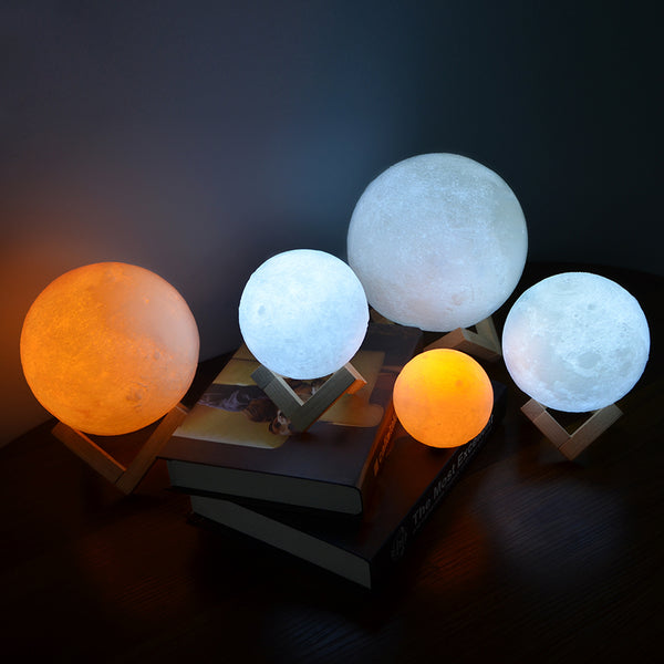 Rechargeable LED Moon Lamp White Light