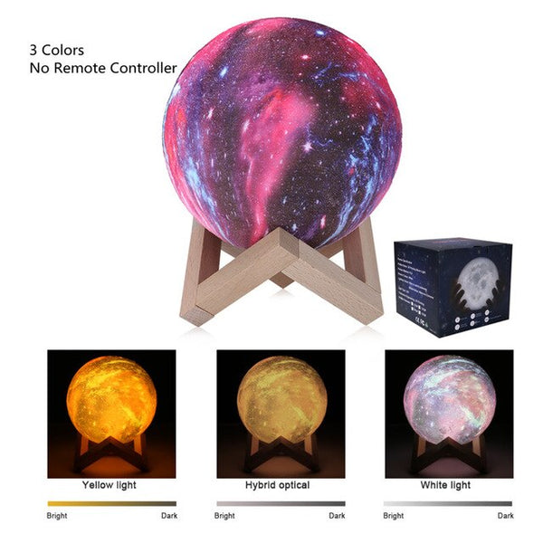 Rechargeable LED Galaxy Lamp Color Change Touch