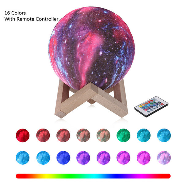 Rechargeable LED Galaxy Lamp Color Change Touch
