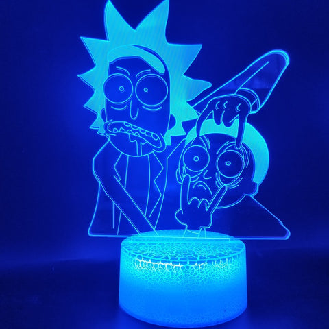Rick and Morty 3D Lamp Night Light