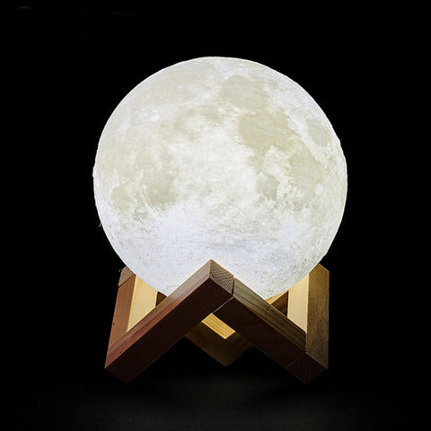 Rechargeable LED Moon Lamp White Light