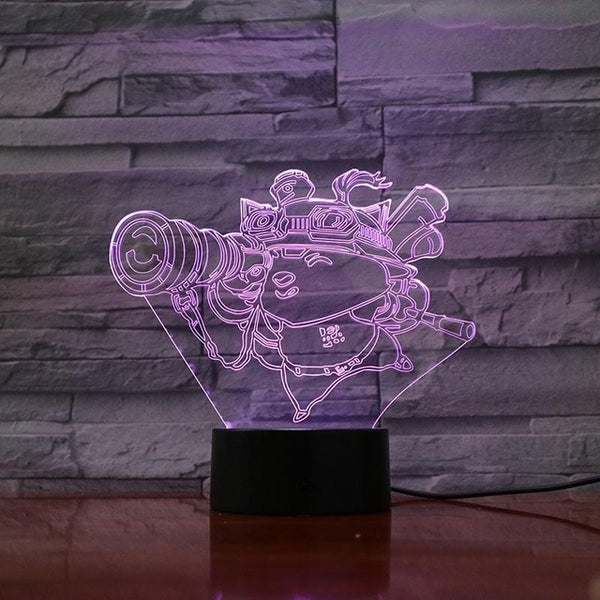 League of Legends LoL Heros LED Night Light Touch Sensor