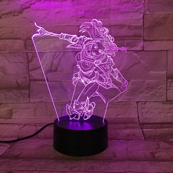 League of Legends LoL Heros LED Night Light Touch Sensor